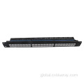 China 24Port RJ45 CAT6 Patch Panel with Cable Management Factory